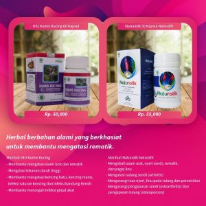 Naturatik Naturafit & HIU Kumis Kucing Membantu Mengatasi Rematik