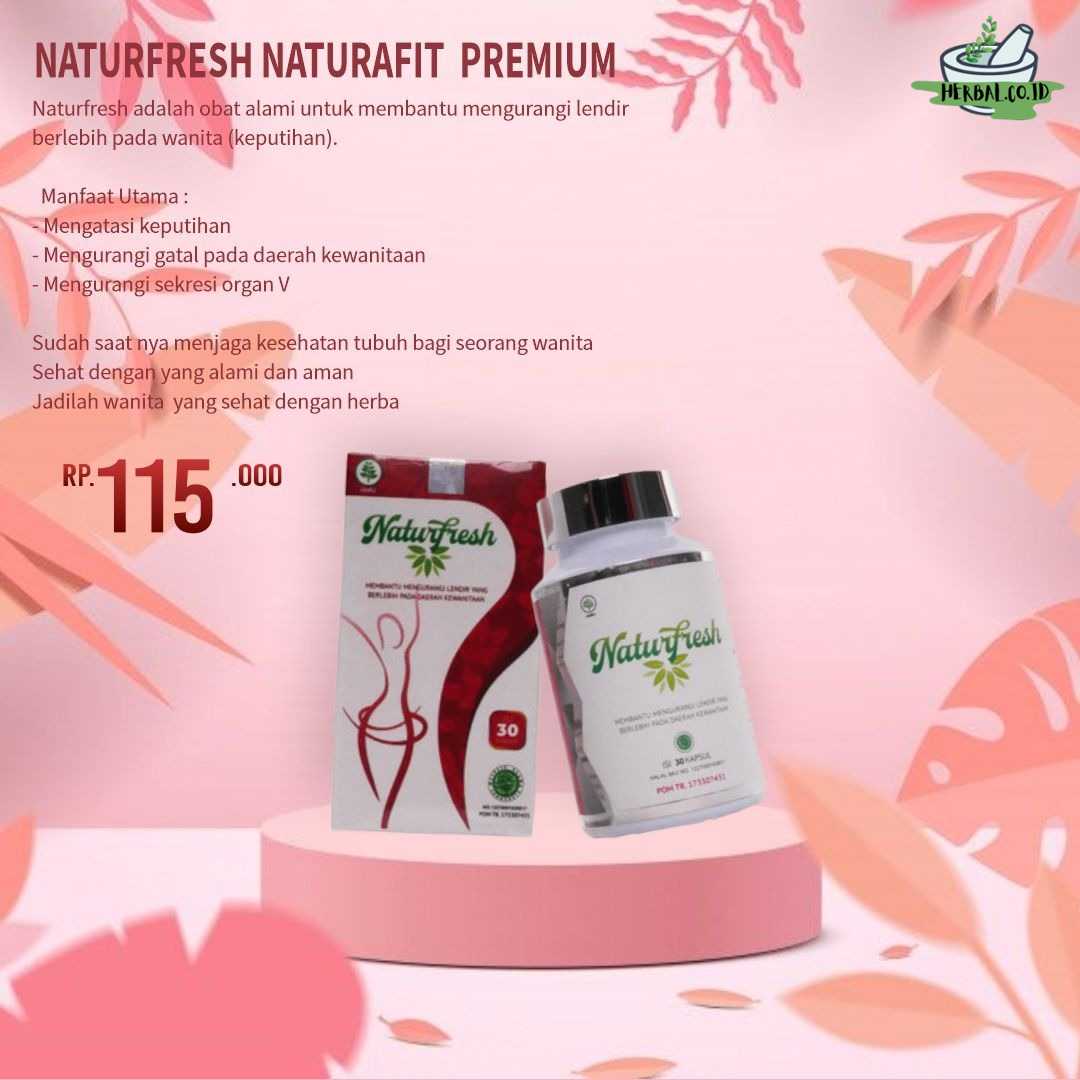 Naturfresh Naturafit Premium Obat Alami Mengurangi Lendir Berlebih Wanita Keputihan Id 9132