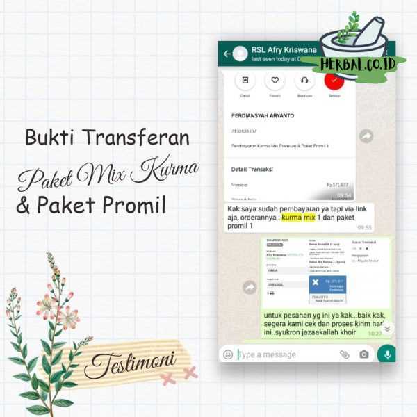 Terimakasih yang sudah order MIx Kurma Premium dan Promil Azuriyah, Semoga bermanfaat dan berkah