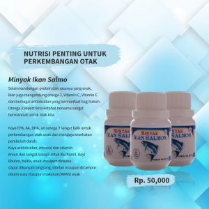 Minyak Ikan Salmon Mengandung Omega 3, Vitamin C, Vitamin E & Antioksidan