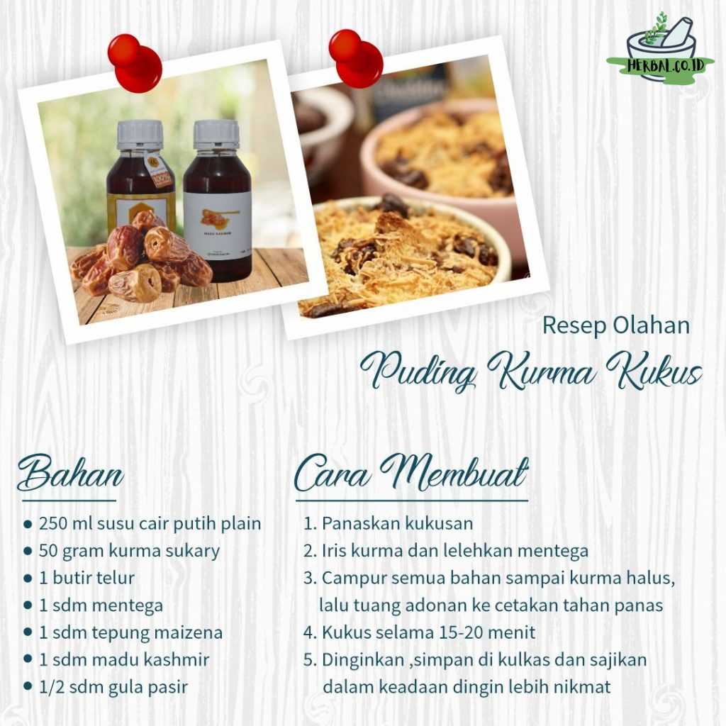 Resep Olahan " PUDING KURMA KUKUS "